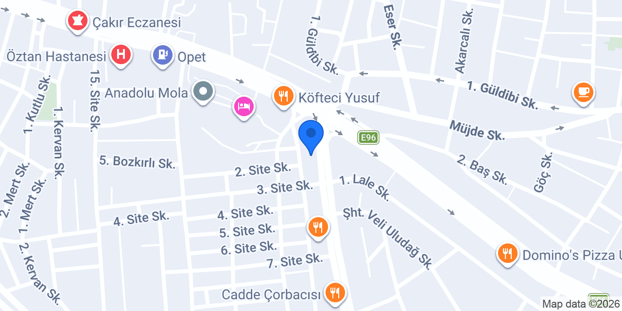 Oto lastik yol yardım konumu