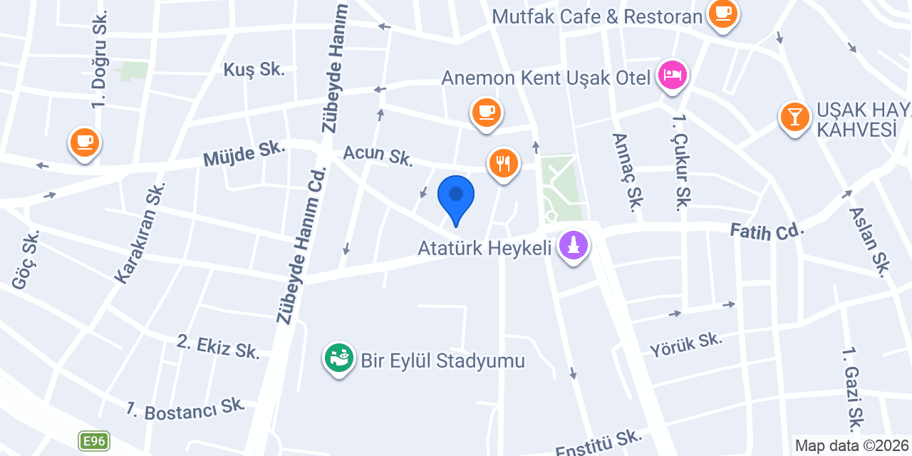 Serçeoğlu Hukuk Bürosu konumu