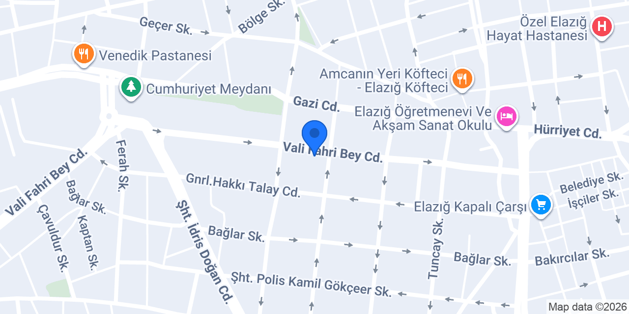 DoubleTree By Hilton Hotel Elazig konumu