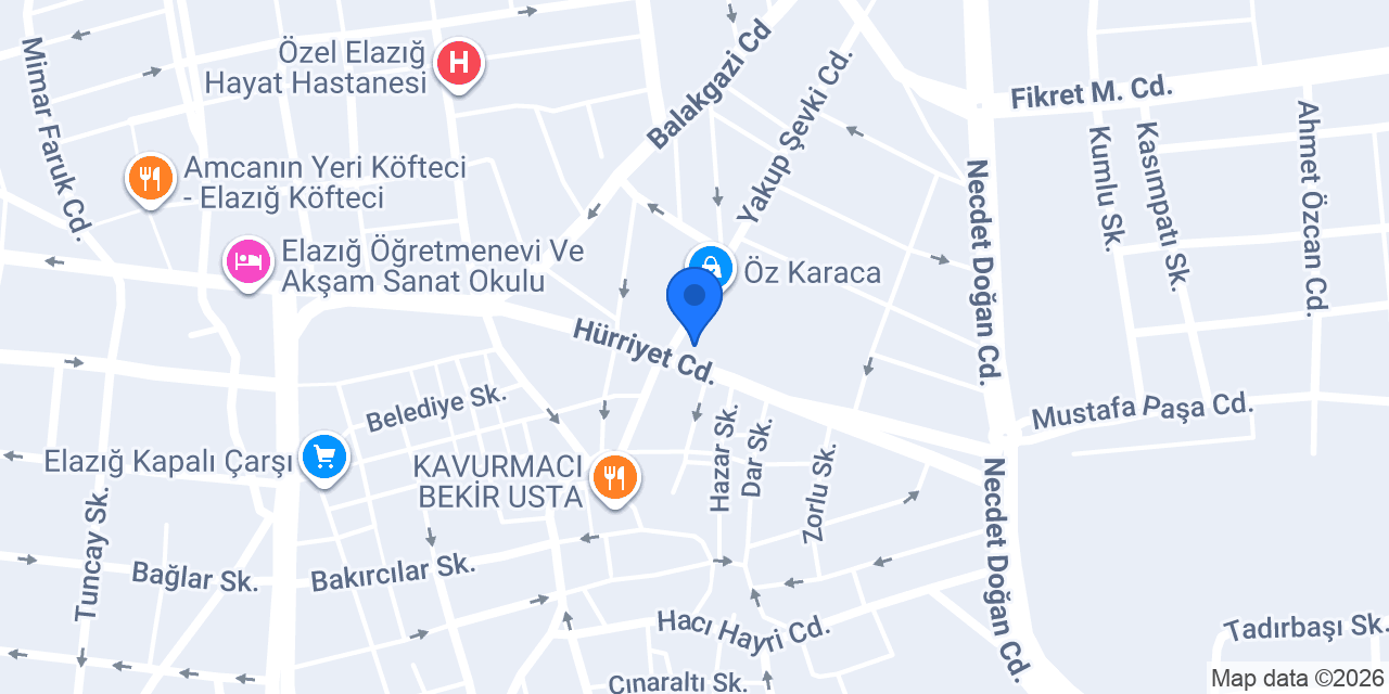 Turistik Otel konumu