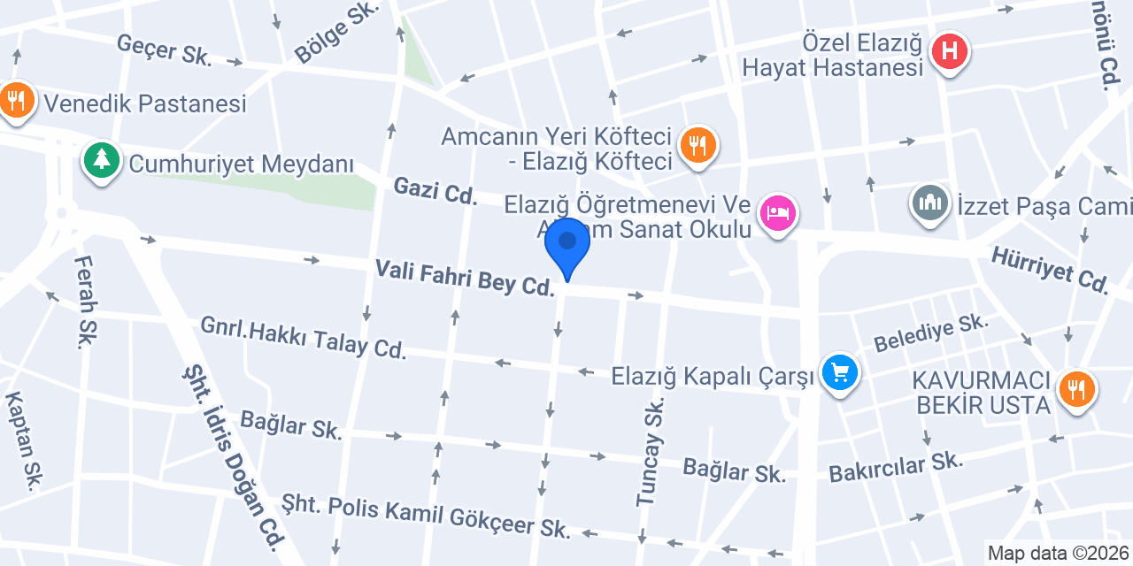 Ekşinar Hukuk Bürosu konumu