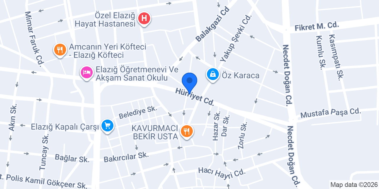 Kadayıfçı Murat Usta konumu
