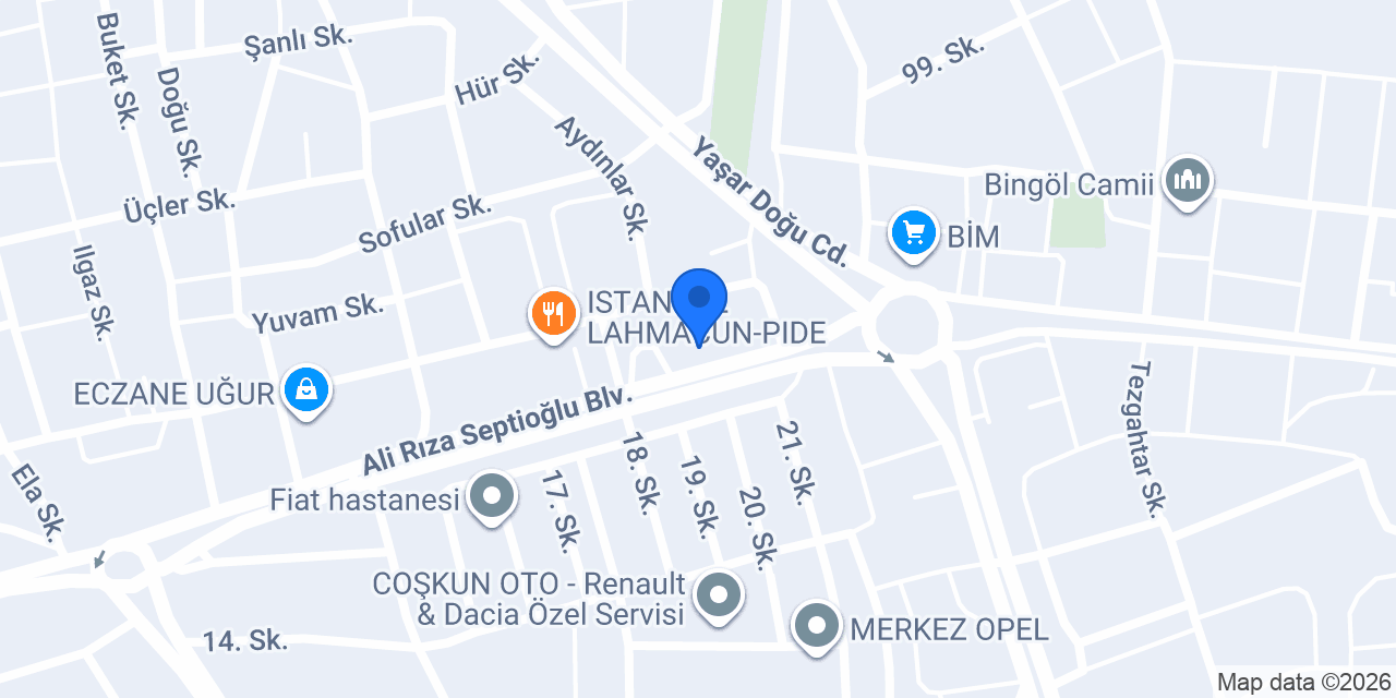 Yağız Auto Detailing konumu