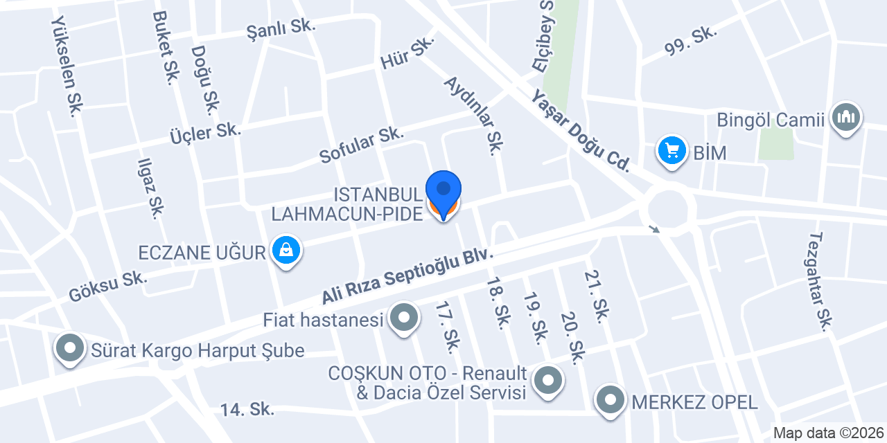 ISTANBUL LAHMACUN-PIDE konumu