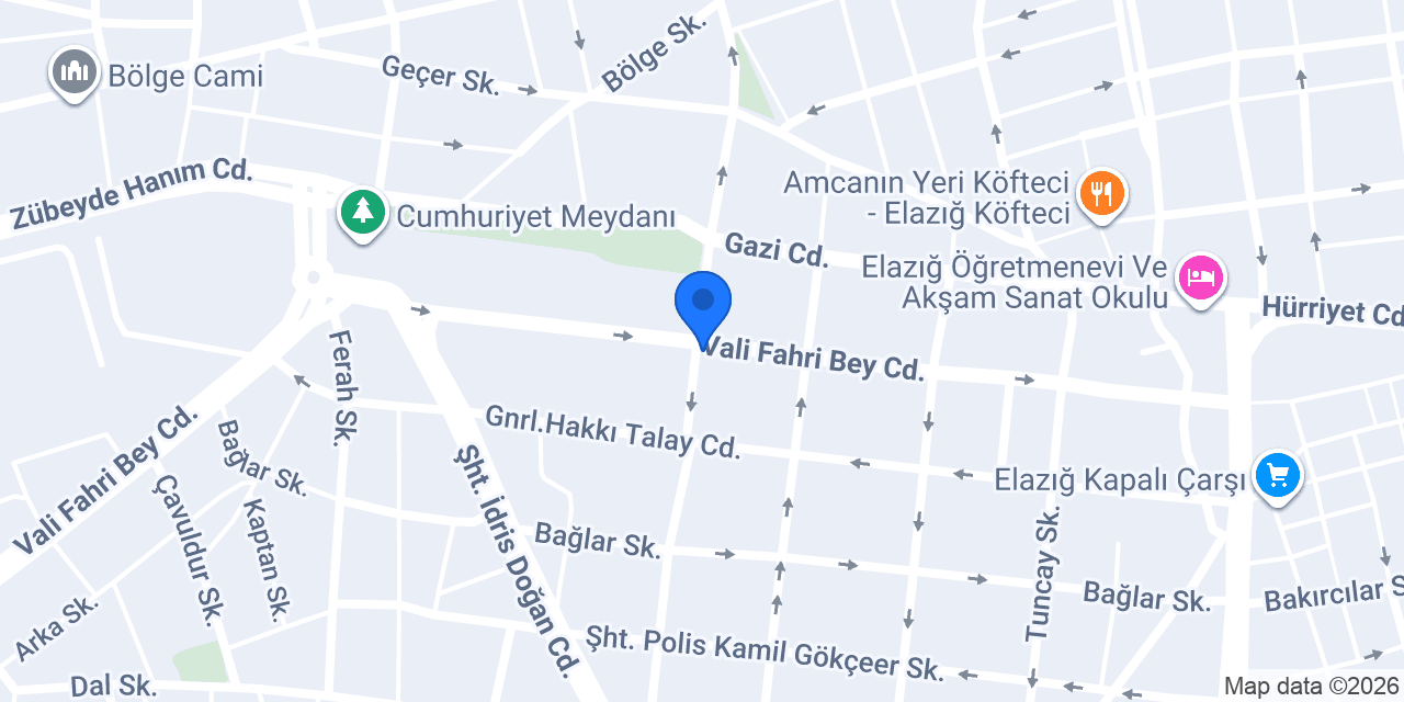 AKIN DİL ELAZIĞ ŞUBESİ konumu