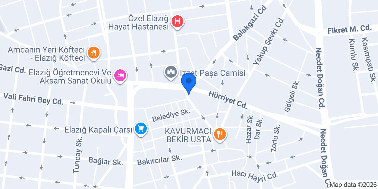 Altınbaş Elazığ konumu