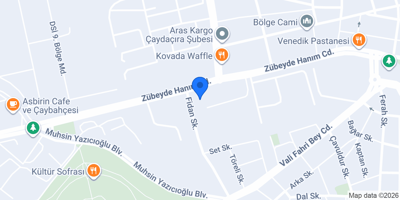 Değirmen Pastanesi konumu
