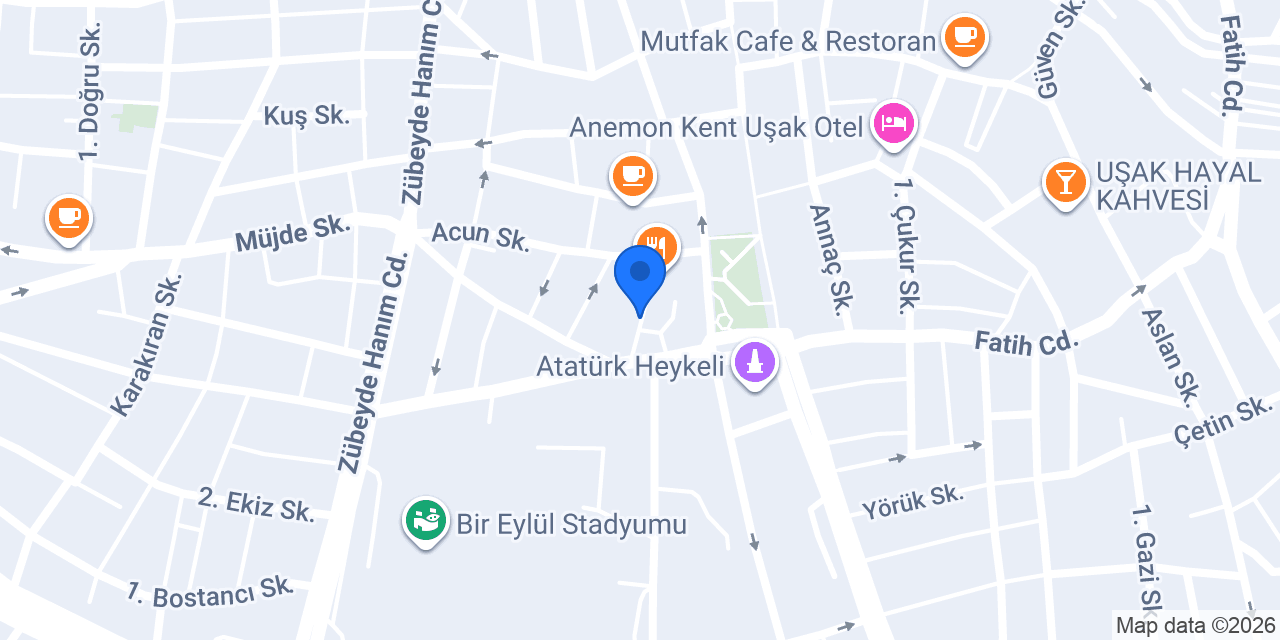 Chiko tavuk Uşak konumu