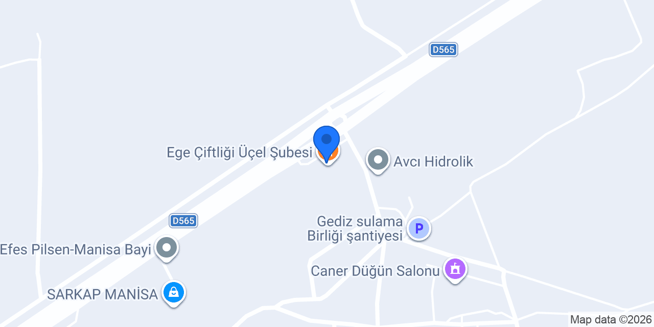 Ege Çiftliği Üçel Şubesi konumu