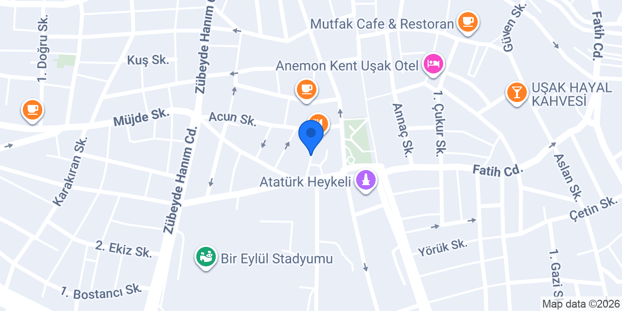 Karaaslan Hukuk Bürosu - Uşak konumu