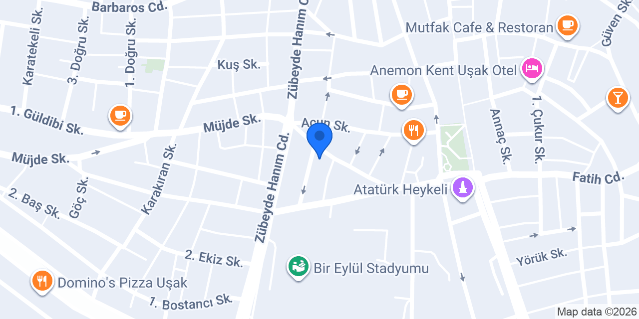 Azam vip studio konumu