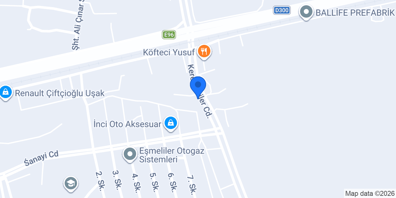 Kebapçı uğur usta konumu