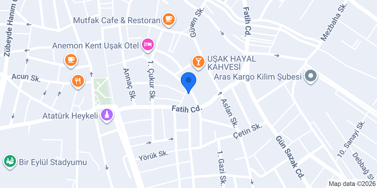KAMİL ÇELİK MOBİLYA DEKORASYON konumu