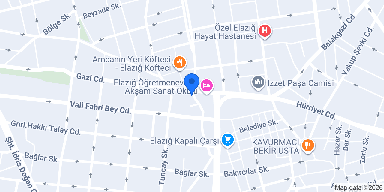 Yüksel Dental Zone konumu