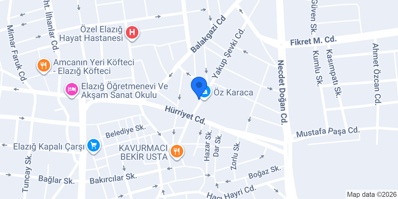 Öz Sarıyer Börek & Pide konumu