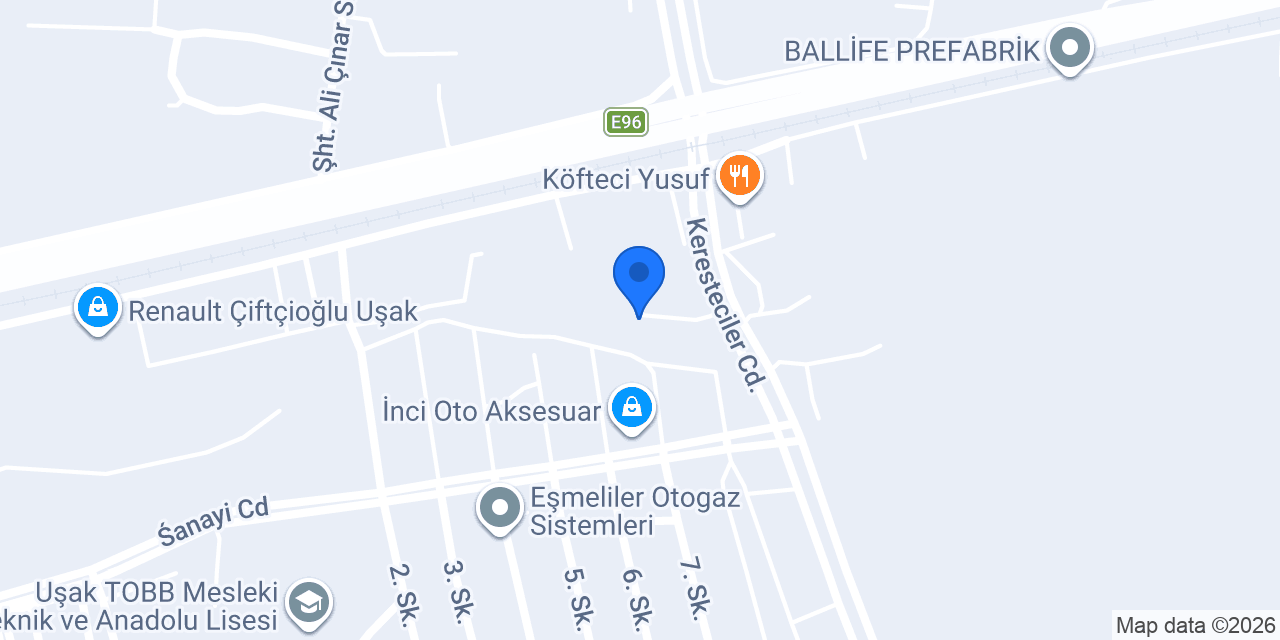 Mutlu Yediemin otopark konumu