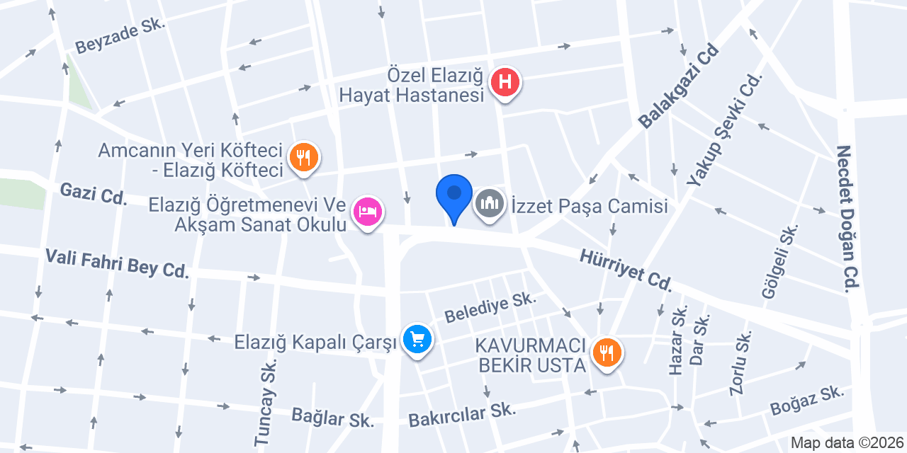 HARPUT TAKSİ DURAĞI konumu