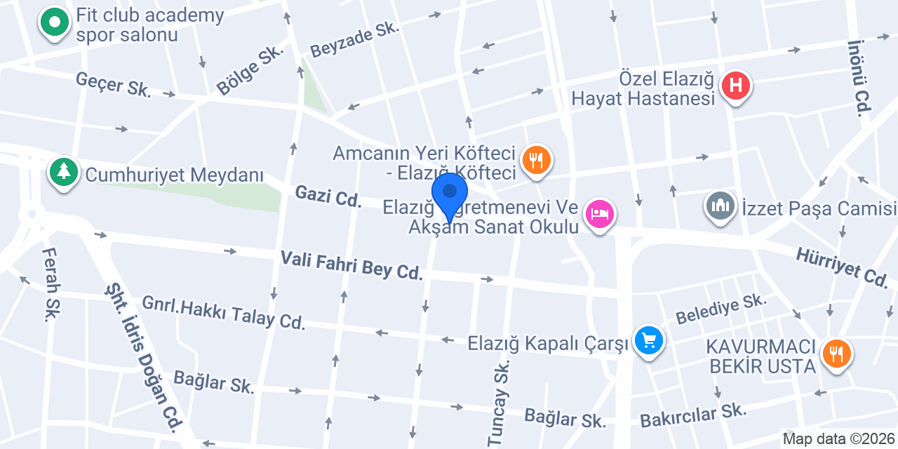 Türkkep Elazığ - kepburada konumu