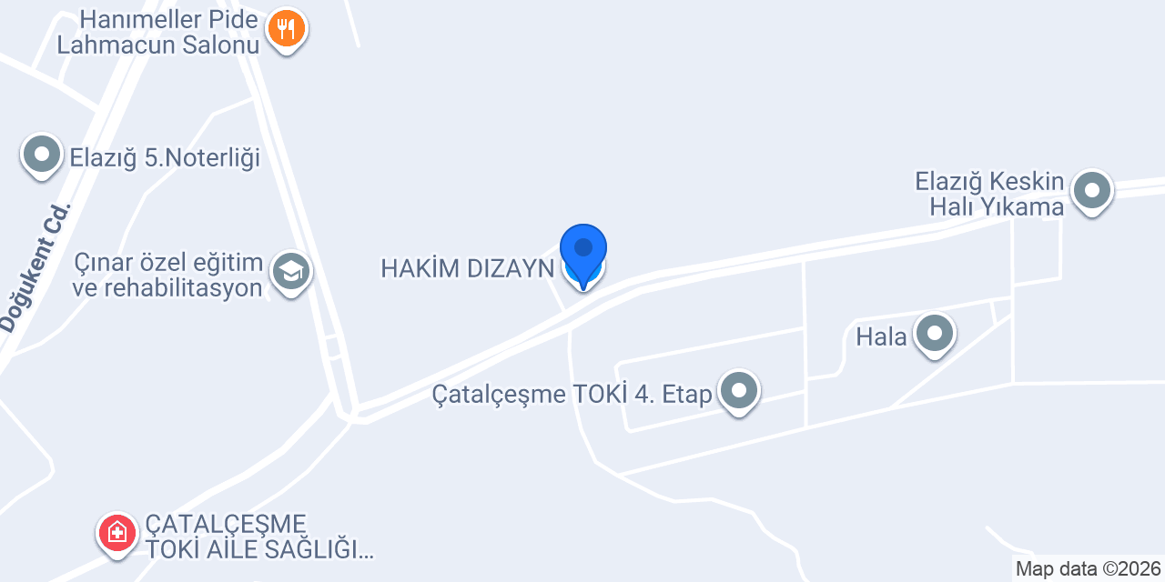 HAKİM DIZAYN konumu