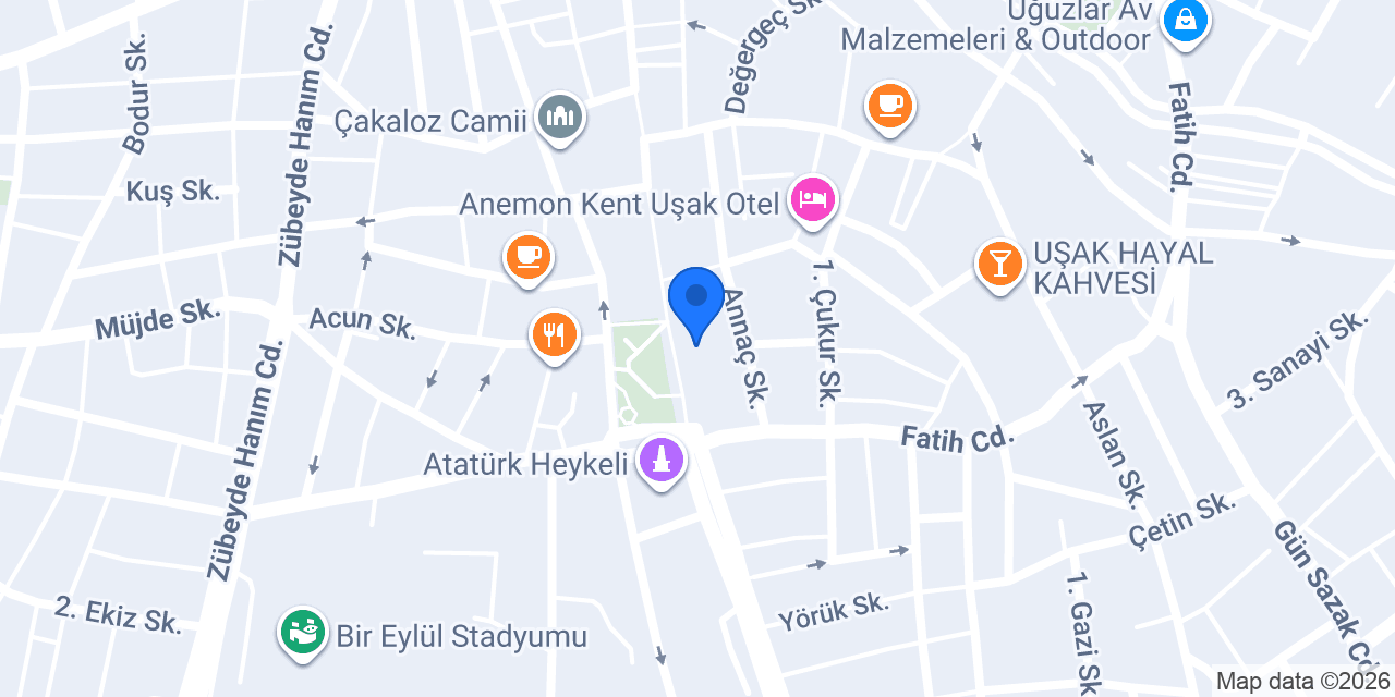 Yemen Kahvesi Uşak konumu