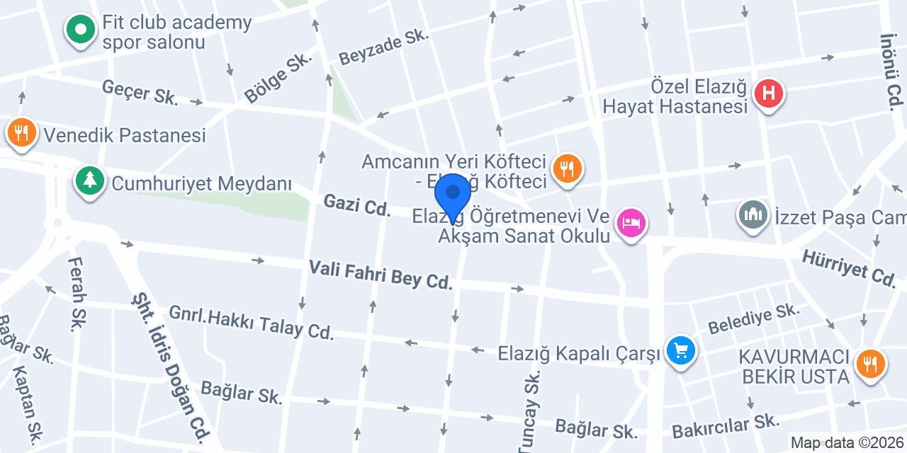 Dolunay Oyun Salonu konumu