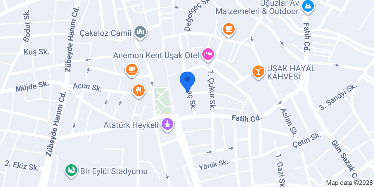 Uşak Dry Clean Kuru Temizleme konumu