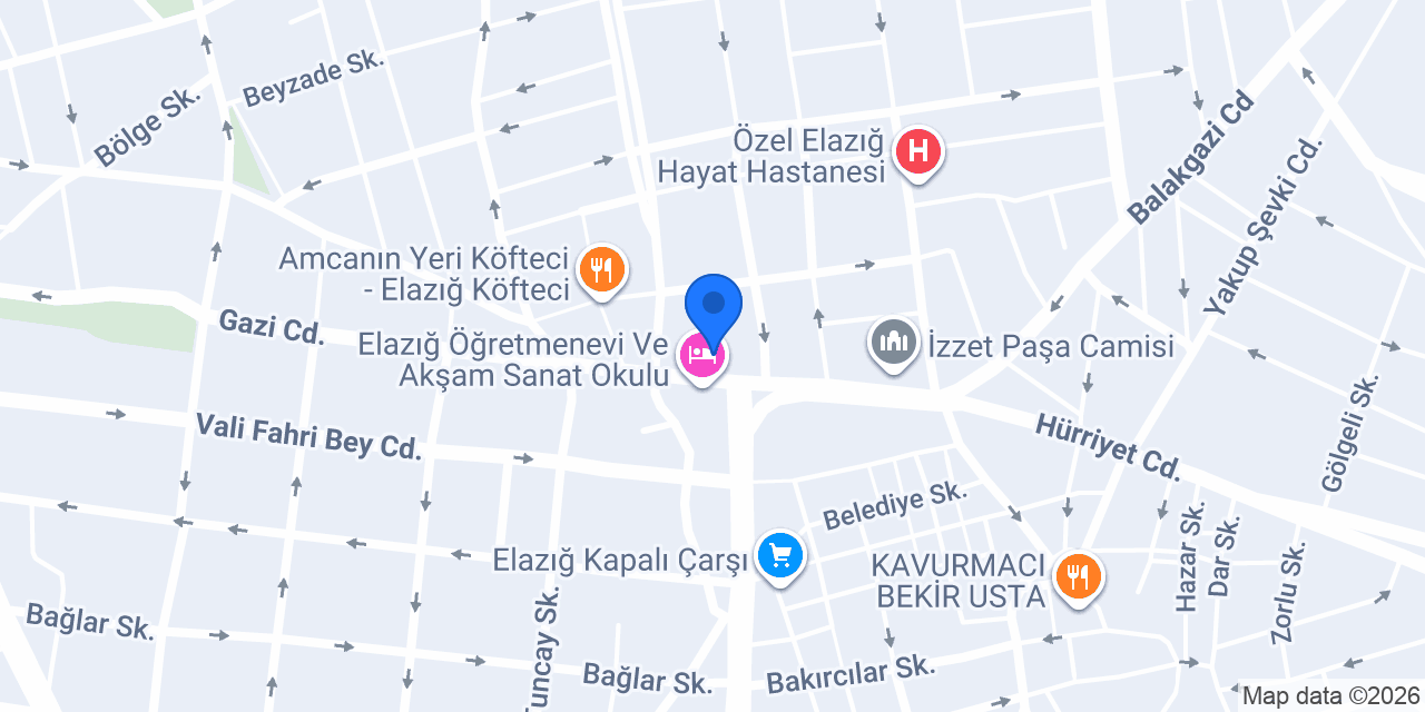 Elazığ Eczanesi konumu