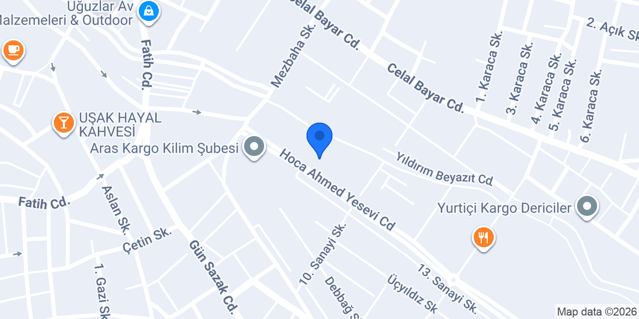 UŞAK 1. NOTERLİĞİ konumu