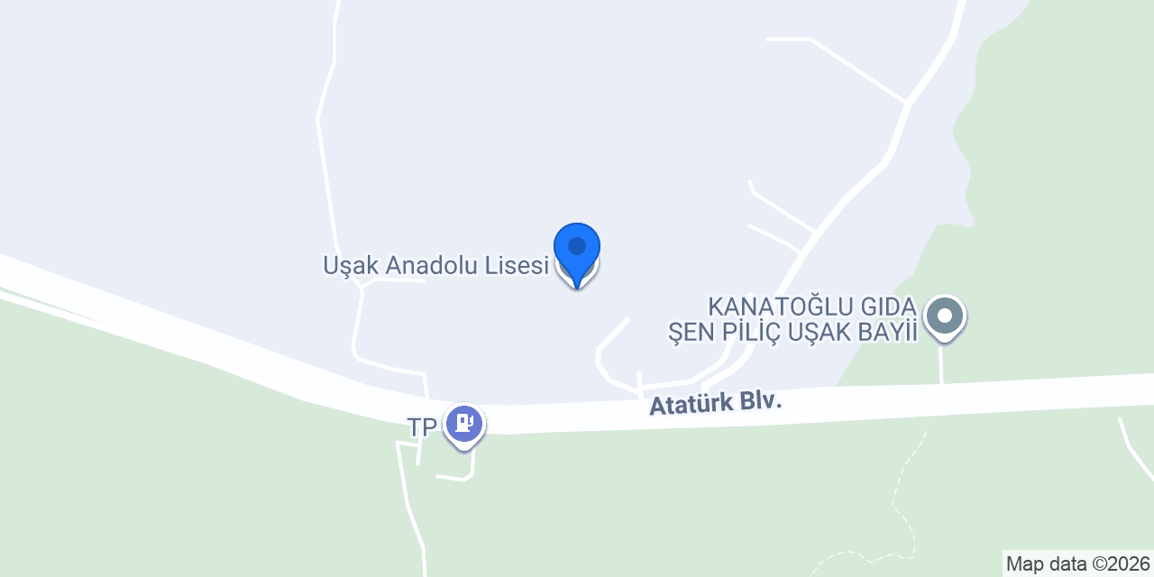 Uşak Anadolu Lisesi konumu