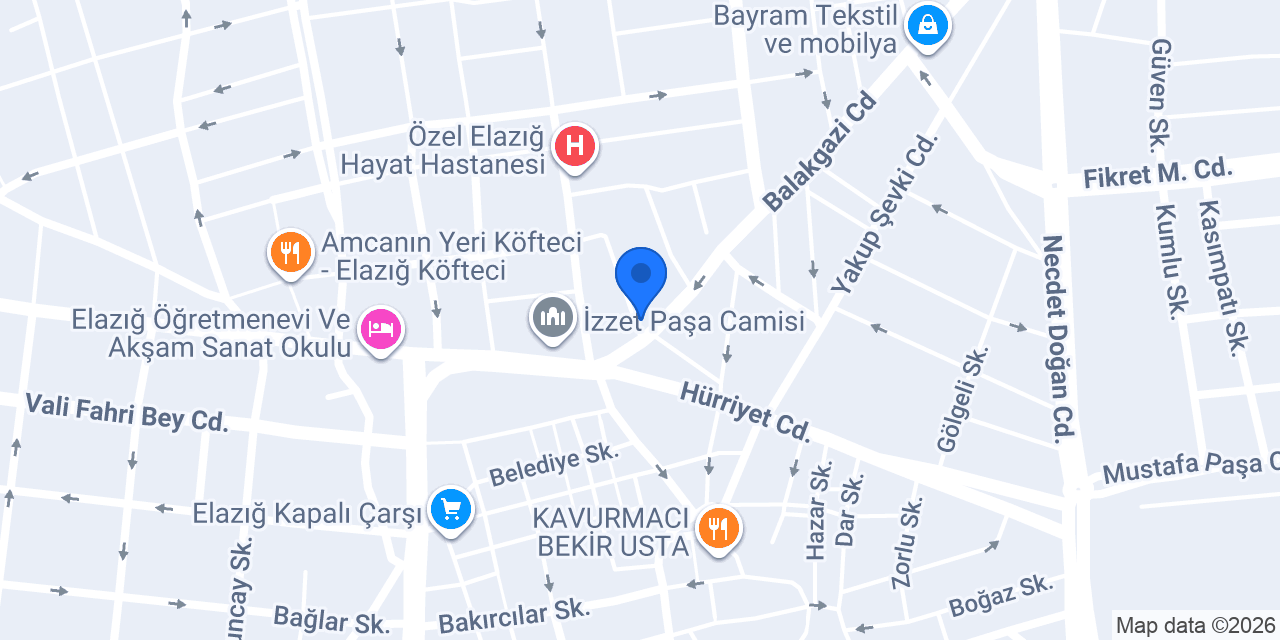 Diş Hekimi Tufan Atasönmez konumu