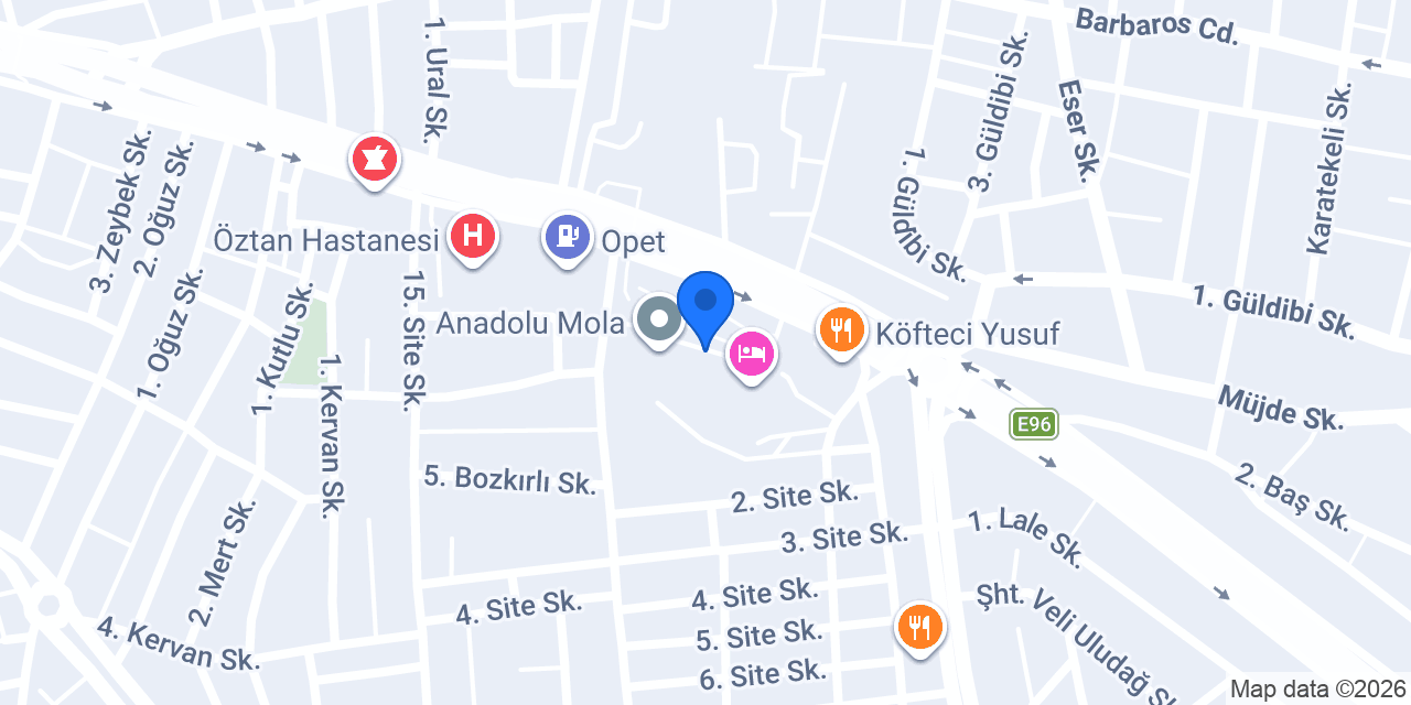 Alo Uşak Taksi konumu