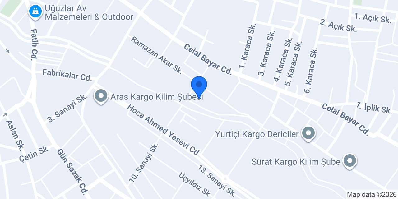 Uşak Göktürk Yapı Denetim Ltd. Şti. konumu
