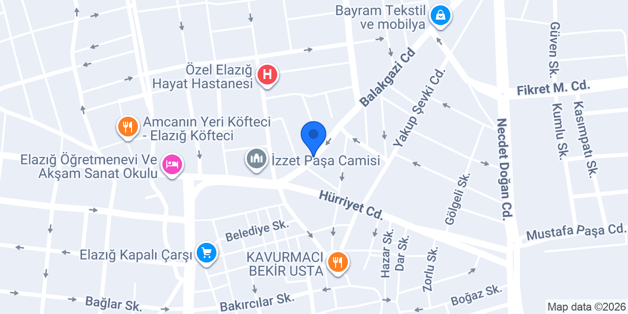 Demirbaş Eczanesi konumu