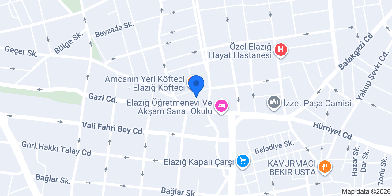 Köfteciler Sokağı konumu