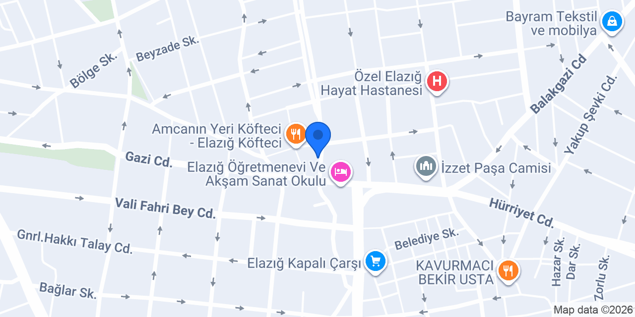 Unpark Pastanesi konumu