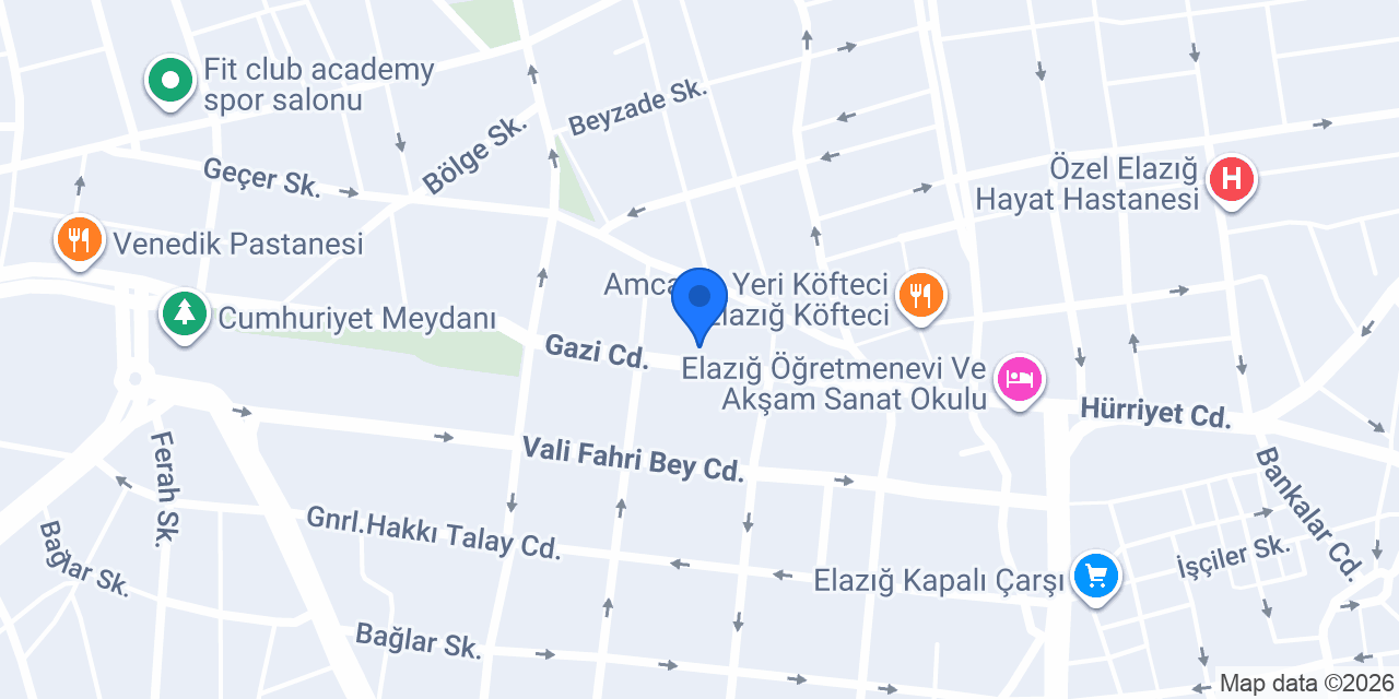 Elazığ Boğaziçi src Sürücü Kursu konumu