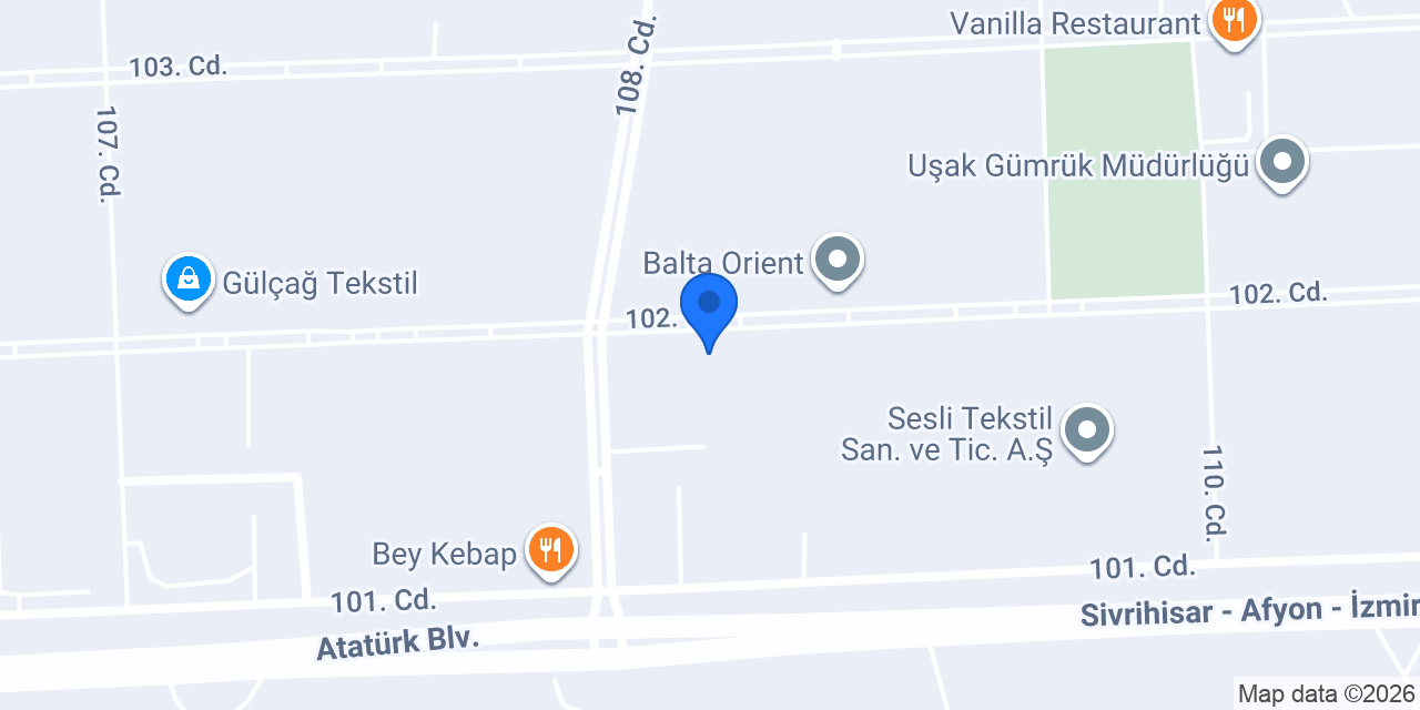 ÖZEN TEKSTİL konumu