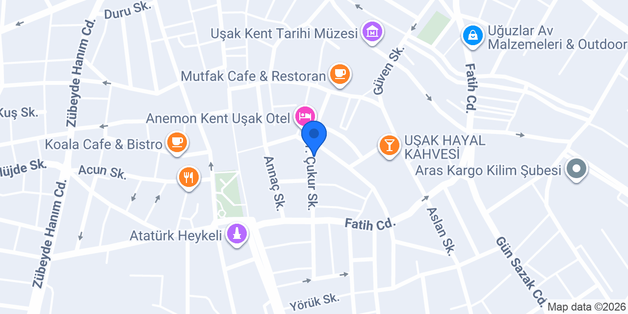 Usak La Villa Masaj Salonu konumu