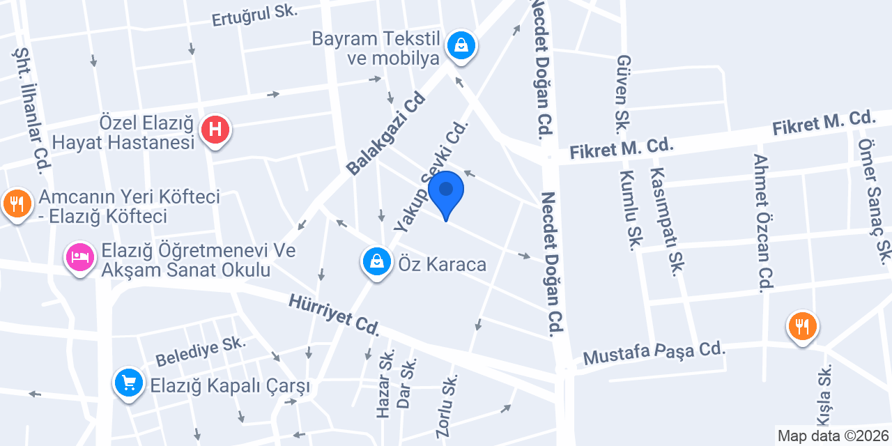 Çetinkaya Ticaret konumu