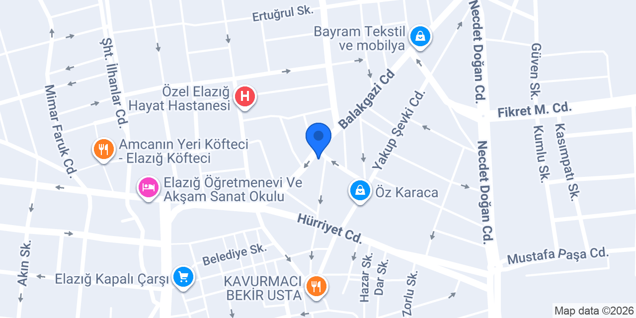 Tanrıverdi Eczanesi konumu