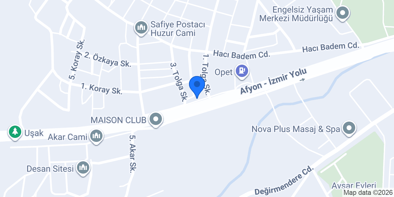 UŞAK ŞEMSİYE konumu
