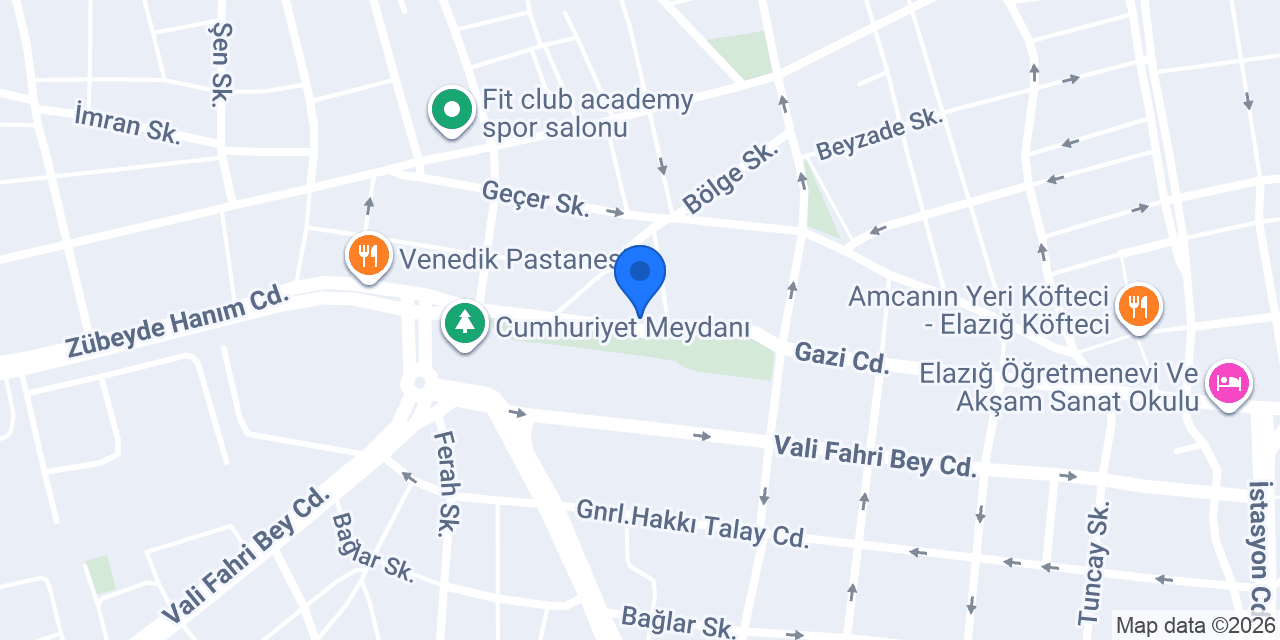 Halkbank Elazığ Şubesi konumu