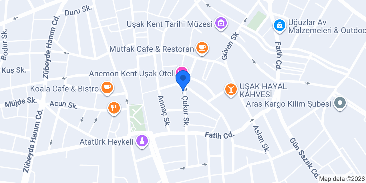 JH Maddam's SPA & Uşak Masaj Salonu konumu