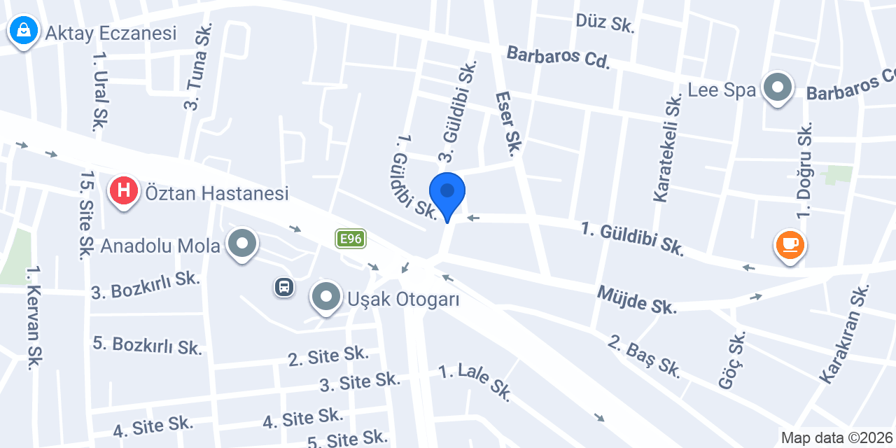 Özge Optik konumu