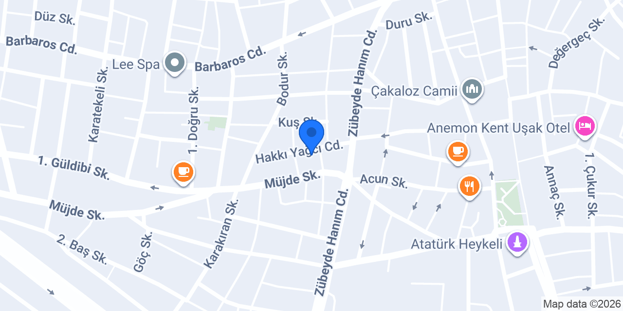 UŞAK Life Masaj Salonu konumu