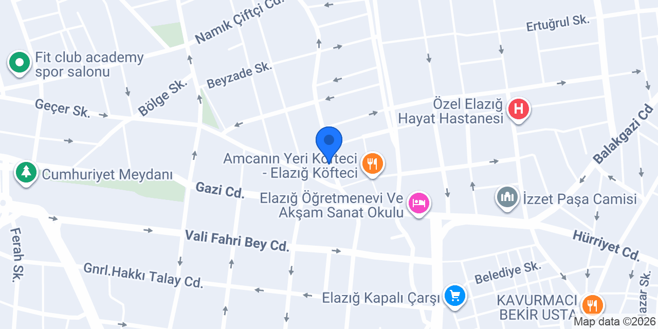 Elazığ Ata Ekmekleri konumu