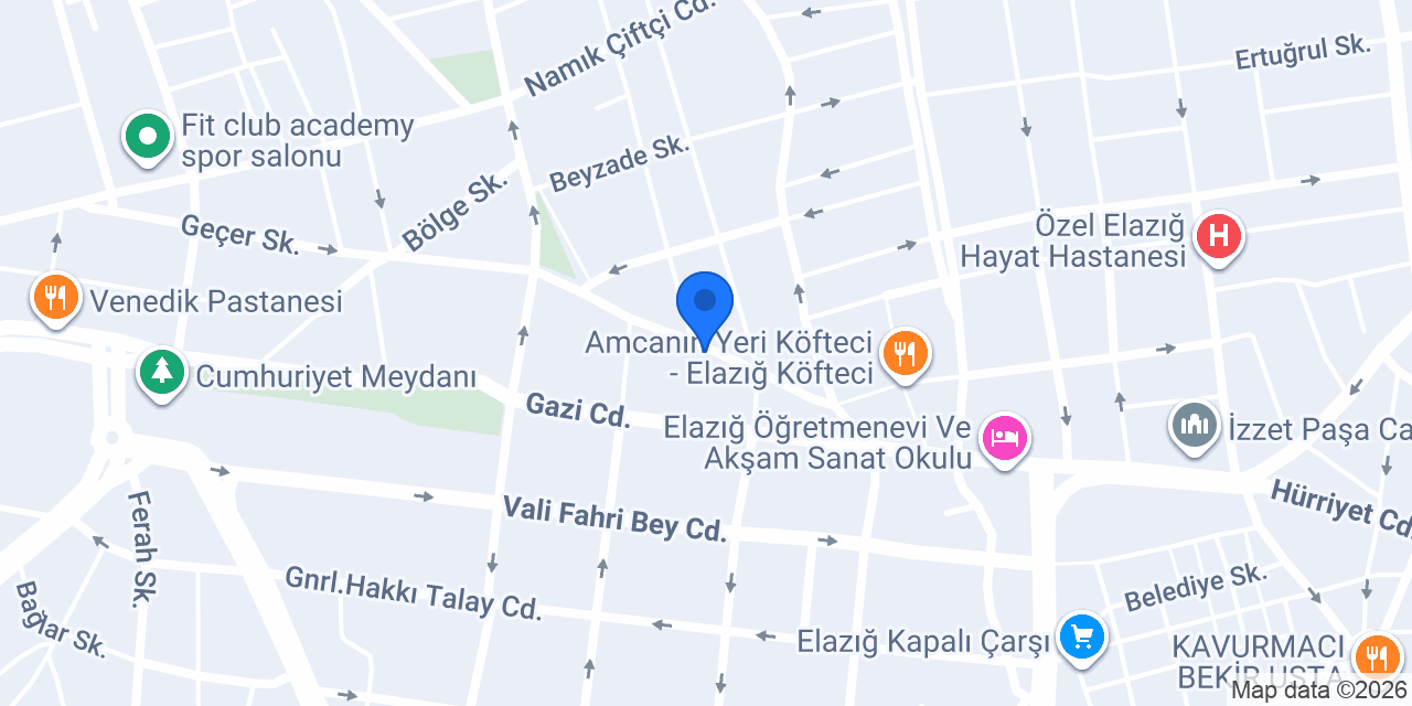 ELAZIĞ OZALİT & COPY CENTER konumu