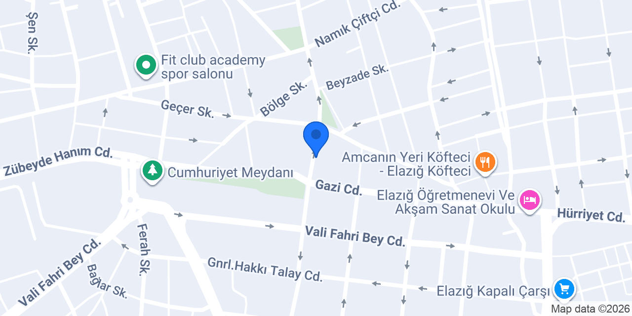 Elazığ taksi konumu