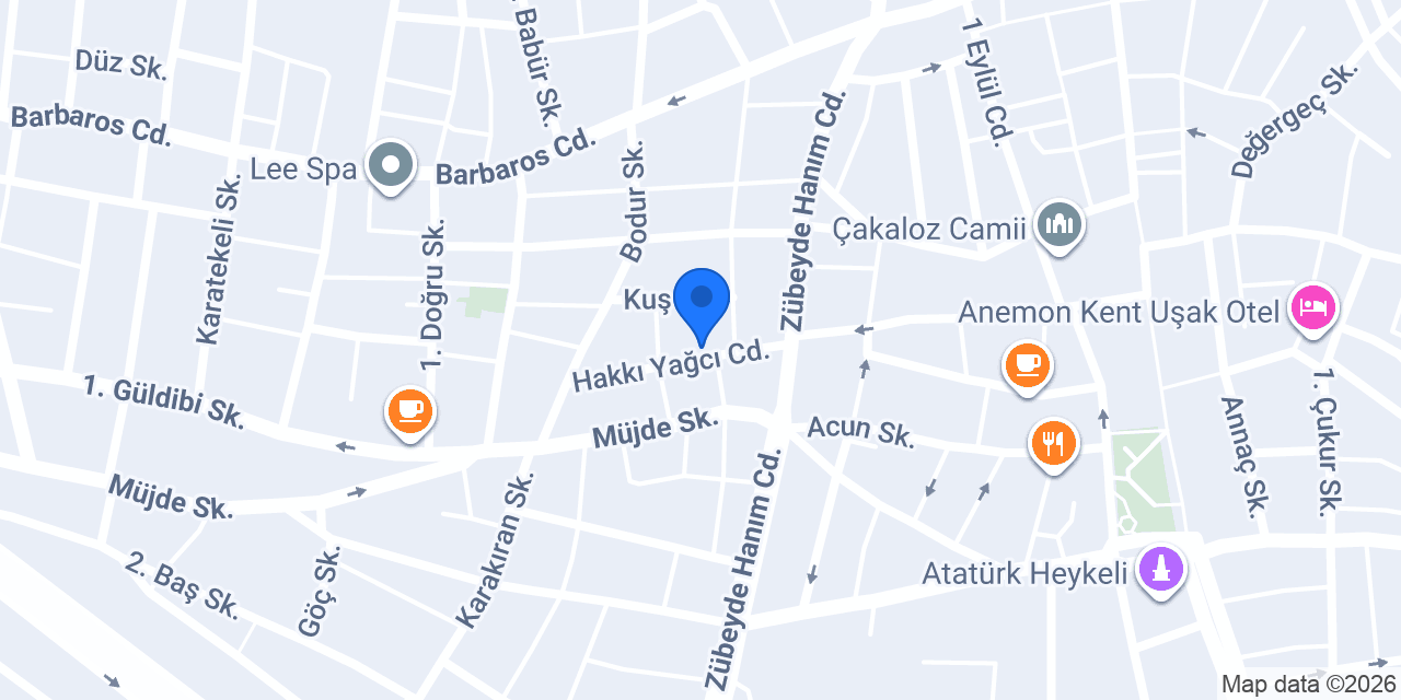 Uşak İtil Life Pansiyon 1 konumu