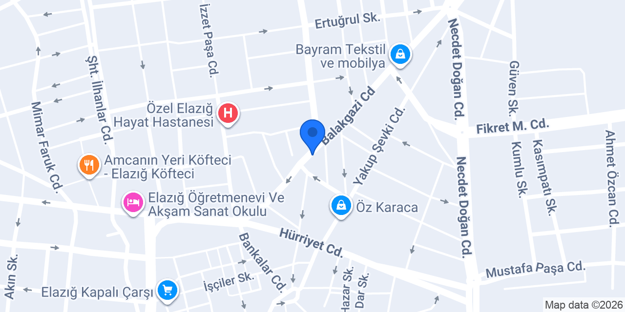 Şafak Eczanesi konumu